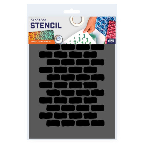 Brick Wall Stencil - A3