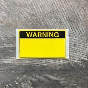High Tack - Warning Sticker Slap - Vandal Vault